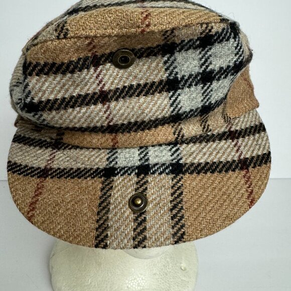 Ireland Pure New Wool Newsboy Flat Cap Style Burberry Sz M, 7 1/2,  58 cm Unisex main image 5